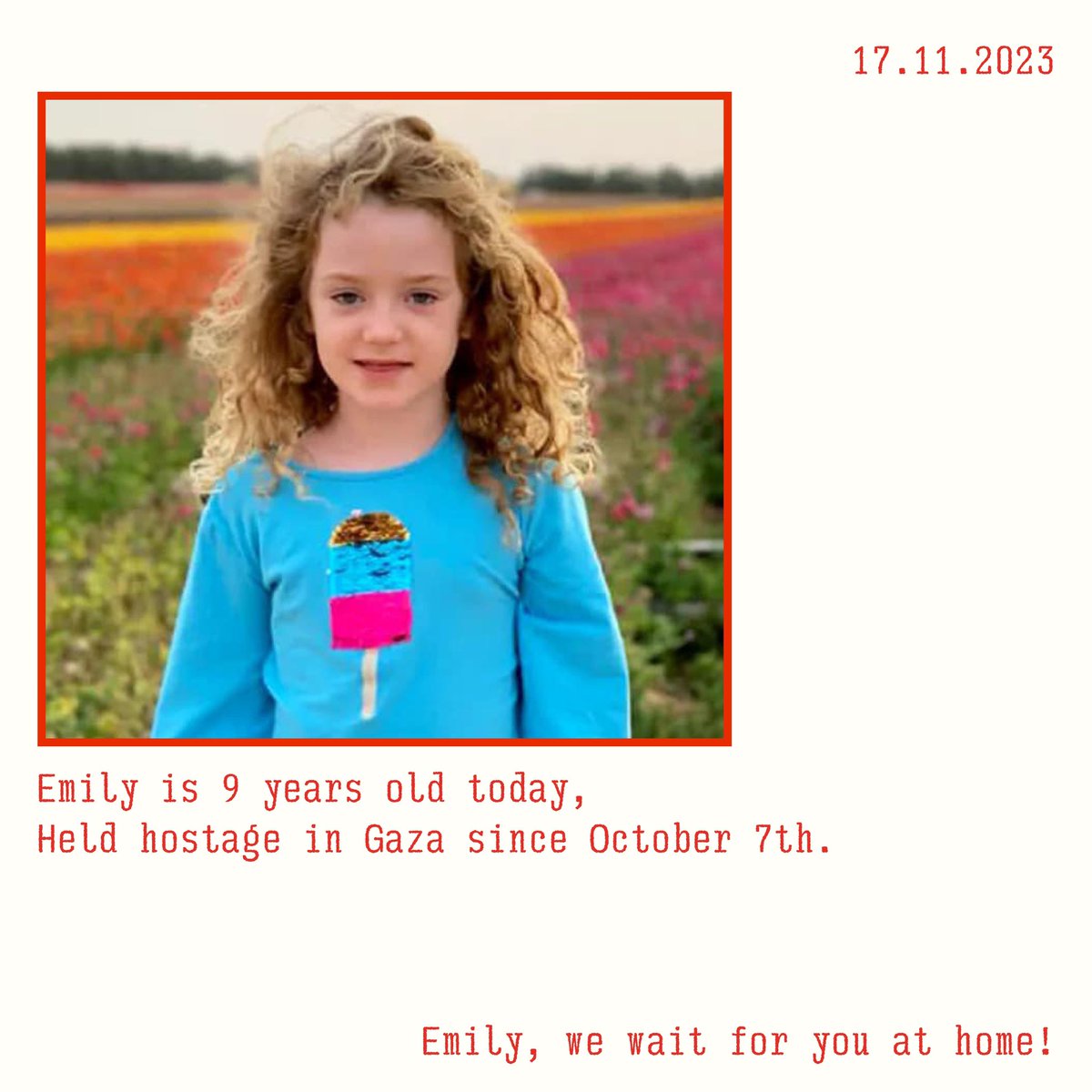 Happy birthday dear Emily
We promise you a big birthday party when you’re back home ♥️