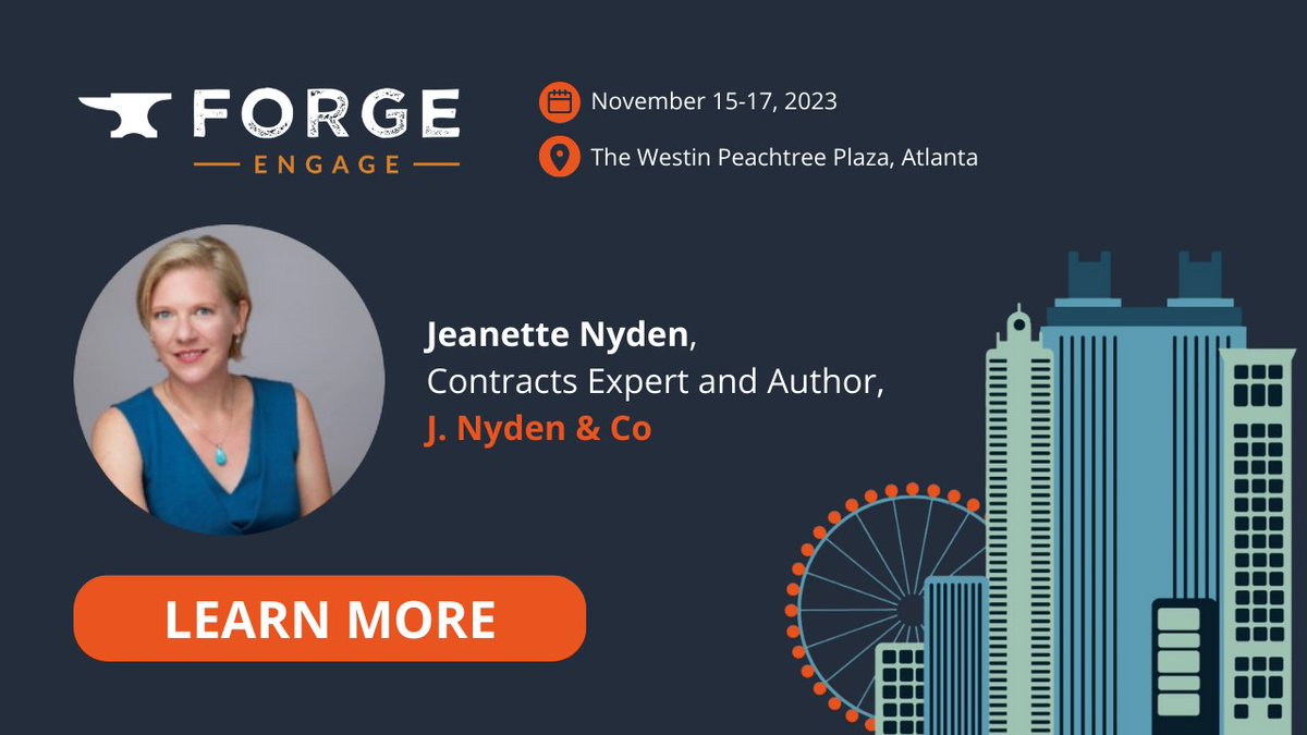 procurefoundry's tweet photo. ☀️ Good morning procurement professionals!
Join us in 15 minutes for a rise & shine workshop with @JeanetteNyden and learn how to de-risk your contract.
Learn more:
https://t.co/6QaG98Lybn
#ForgeEngage23 #ProcurementFoundry https://t.co/Dma9C2Jr6B