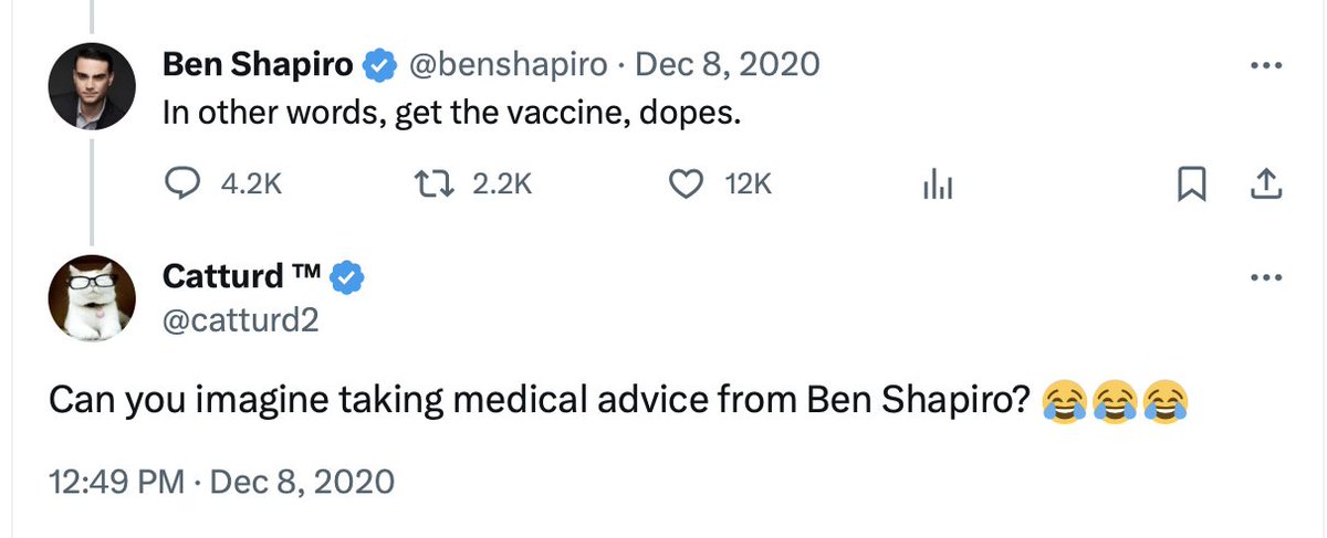catturd2's tweet photo. Almost 3 years ago - 👇 https://t.co/2coxLo2nE0
