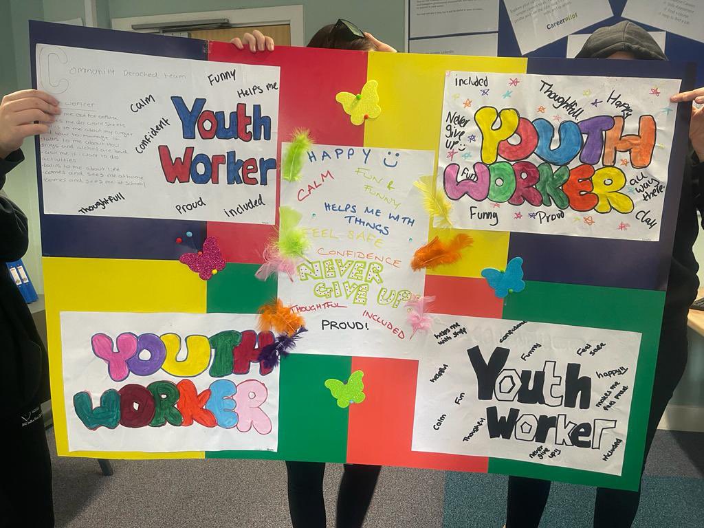 Sloughforall's tweet image. As part of youth work week, we asked the girls at springboard what youth work means to them. 
This is what they come up with 💙💛❤️❤️ #proud #youthworkers #girlsgroup