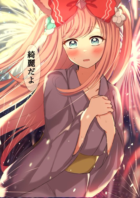 「fireworks yukata」 illustration images(Latest)