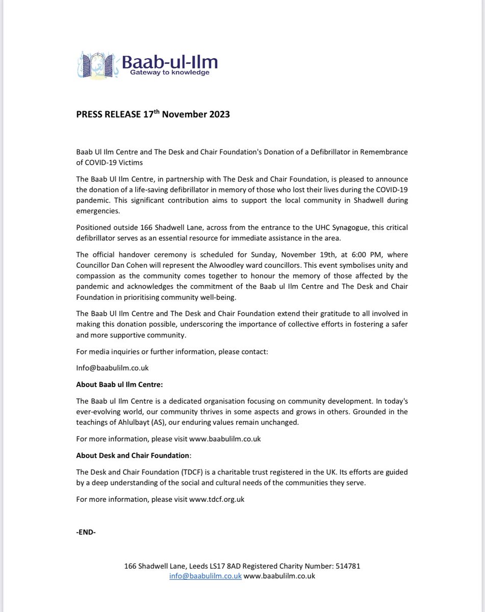 Baab Ul Ilm Leeds tweet media