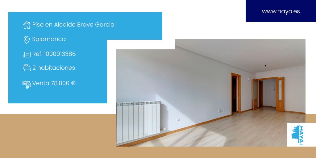 ⭐Viviendas a estrenar en Alcalde Bravo Garcia
📍Salamanca 
😍Viviendas muy luminosas
🚪2 habitaciones
🚗Garajes 
No te lo pierdas en haya.es/promocion-obra…