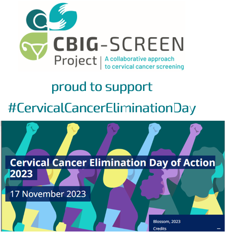 🌍Today, #CervicalCancerEliminationDay, is a Day of Action around the world to end #CervicalCancer. 

💪@CbigScreen are proud to support this Day of Action, and continue our work to make #cervicalcancer #screening accessible to all. 

#HPV #H2020 #EUHealthResearch #EUCancerPlan