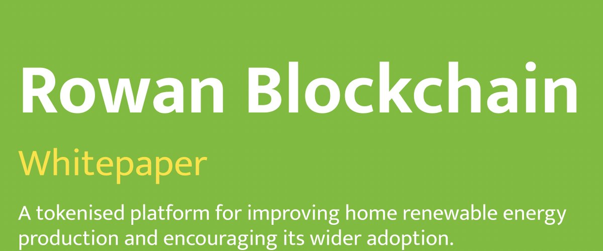 New White Paper out today
rowanblockchain.com/home/documents…

#rwn #rowanenergy #esegroup #UKsolarcashback #carbonmonitor #smartminer #greencrypto #renewabletoken $rwn #rowanrewards