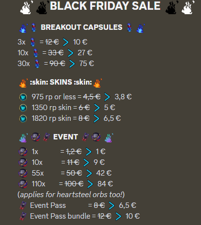 BLAAAACK FRIDAYYY on SKINFINITY!
Join their discord for more deals!
❤Code: Demis 6% OFF❤
📌discord.gg/58AmEPva