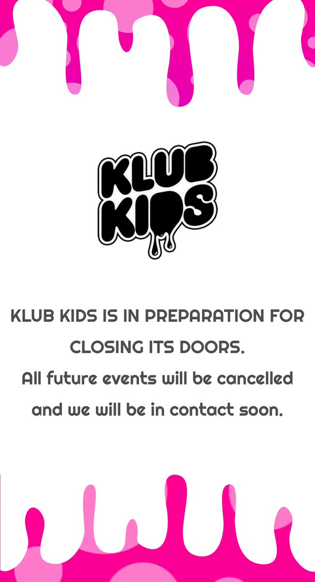 If you’re an @EquityUK member that has been affected by the closure of KlubKids and are owed money as a performer, choreographer, director, designer or member of stage management then please get in touch with us via drag@equity.org.uk