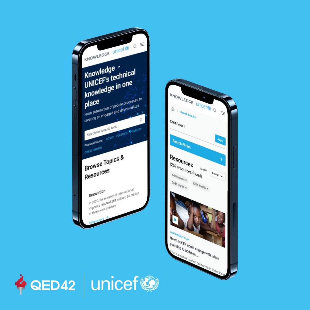Dive into the creation of Clearing House &amp; Knowledge at #UNICEF. Our partnership, powered by #Drupal, helped close the knowledge divide between internal teams and the public.
Read more🔗 qed42.com/work/building-…