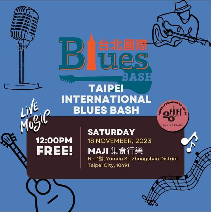 jackconqueroo's tweet photo. @jackconqueroo is thrilled to be playing this year's #TaipeiInternationalBluesBash!! See y'all there! I'm on stage at 12:45pm https://t.co/eoA2WHeoE8