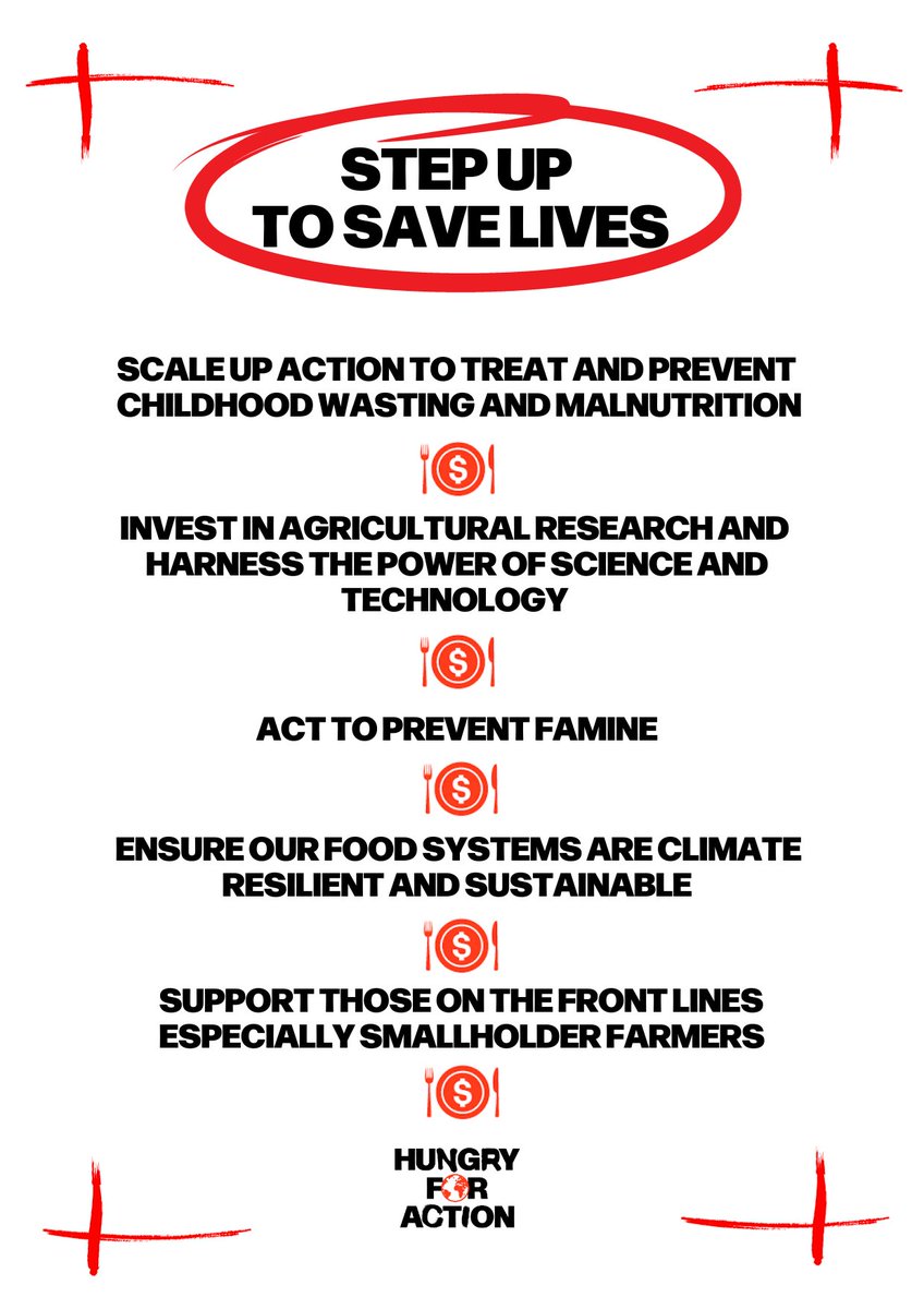 HungryForAct's tweet photo. At the #GFSS23, Hungry for Action is calling for leaders to take action to end hunger and malnutrition.
With 783 million people hungry – this cannot wait.
#StepUpSaveLives #HungryforAction @RishiSunak @FCDOGovUK https://t.co/dNswMZl01Z