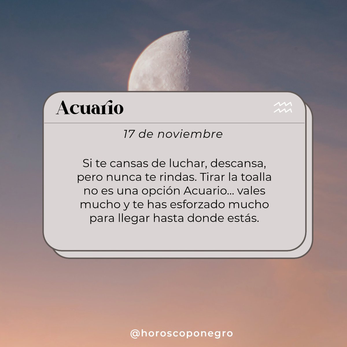 ✨♒✨ #acuario #horoscoponegro
