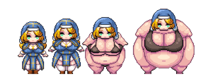 ちなみになんのキャラかと言われると
以前ツクールでドットを打っていたシスターさんなんですよね
こういうご依頼はありがたい限りです 