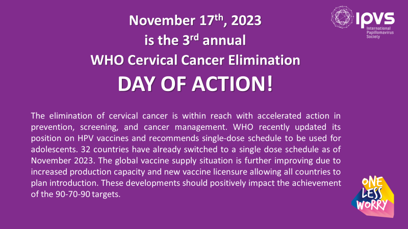 📢 #TealTalk Alert! The elimination of #CervicalCancer is within reach with accelerated action in prevention, screening and #cancer management @WHO @DrTedros #AskAboutHPV #OneLessWorry #HPV