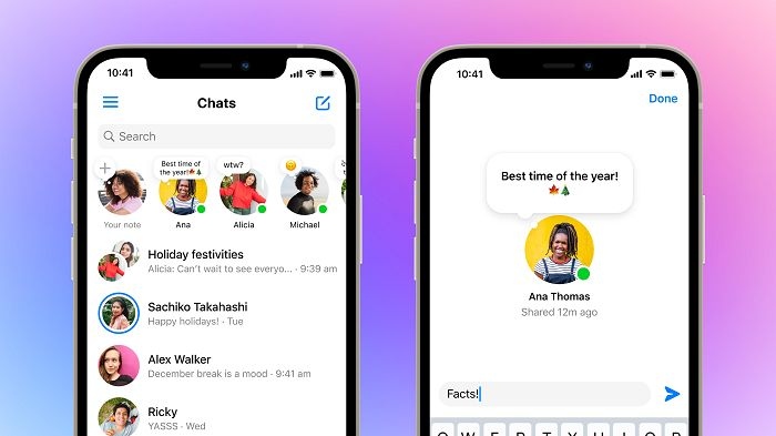 SocialLipstick's tweet photo. 📢 Inbox Notes are now live on Messenger! Following the success on Instagram, Meta brings you a fresh way to connect through text. Check it out here: https://t.co/b4NOOb1HFM https://t.co/WymzAsiJSC