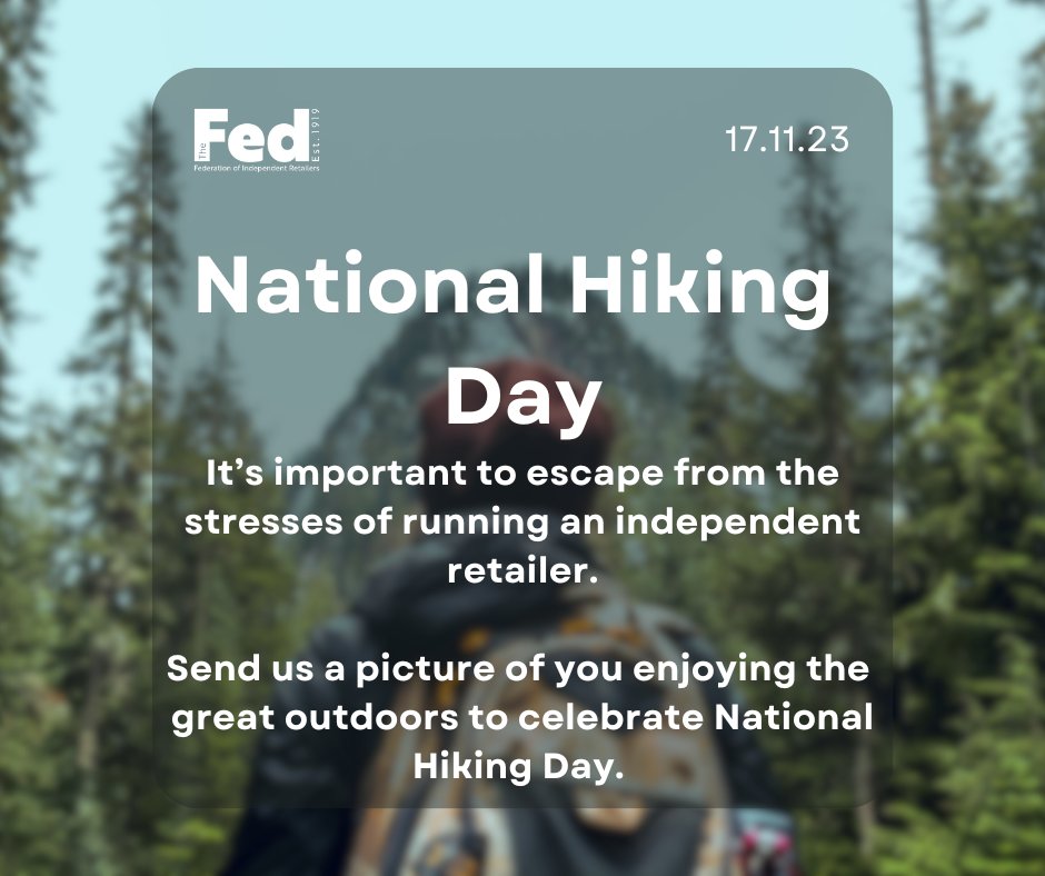TheFed_Online's tweet photo. 🥾Today is National Hiking Day
Following on from #Mindfulnessweek last month, are you still enjoying the outdoors?
Send us a picture of you enjoying the great outdoors! https://t.co/ZsXUb5llm1