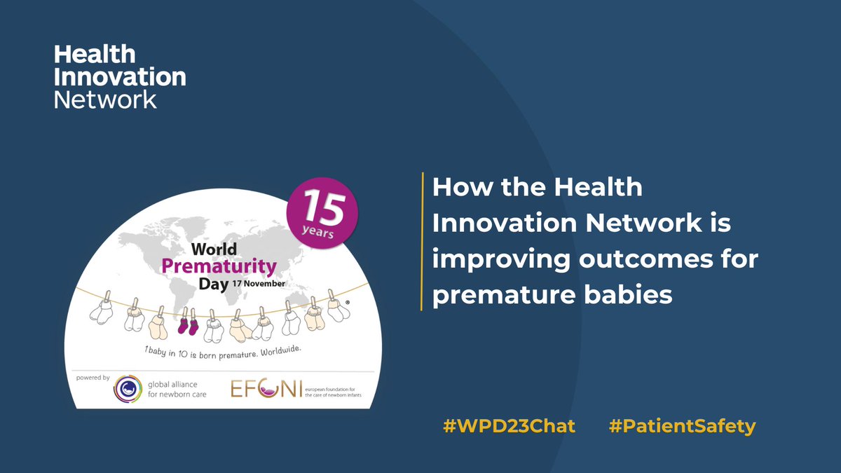 This #WorldPrematurityDay2023 we are highlighting examples from across the Network of how we are improving outcomes for premature babies.
👇
thehealthinnovationnetwork.co.uk/news/world-pre…
#wpd23chat
#PSCs
<a href="/ptsafetyNHS/">NHS Patient Safety</a>
<a href="/peri_prem/">PERIPrem</a>