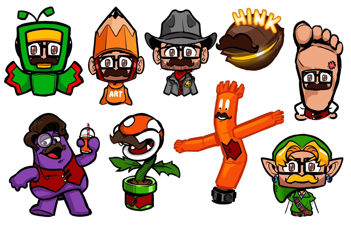 MrHinkleDraws's tweet photo. There are 2 EPISODES until the #DoodleStream series finale! Our theme this week was “Kevin as…” as requested by patron Jon_Whye! Thanks to all who stopped by and kept me company. The finale is Thurs. Dec 14, don’t miss it!! 🎉 #MrHinkleDraws #Art #TwitchStreamer https://t.co/7OECAfu8sc