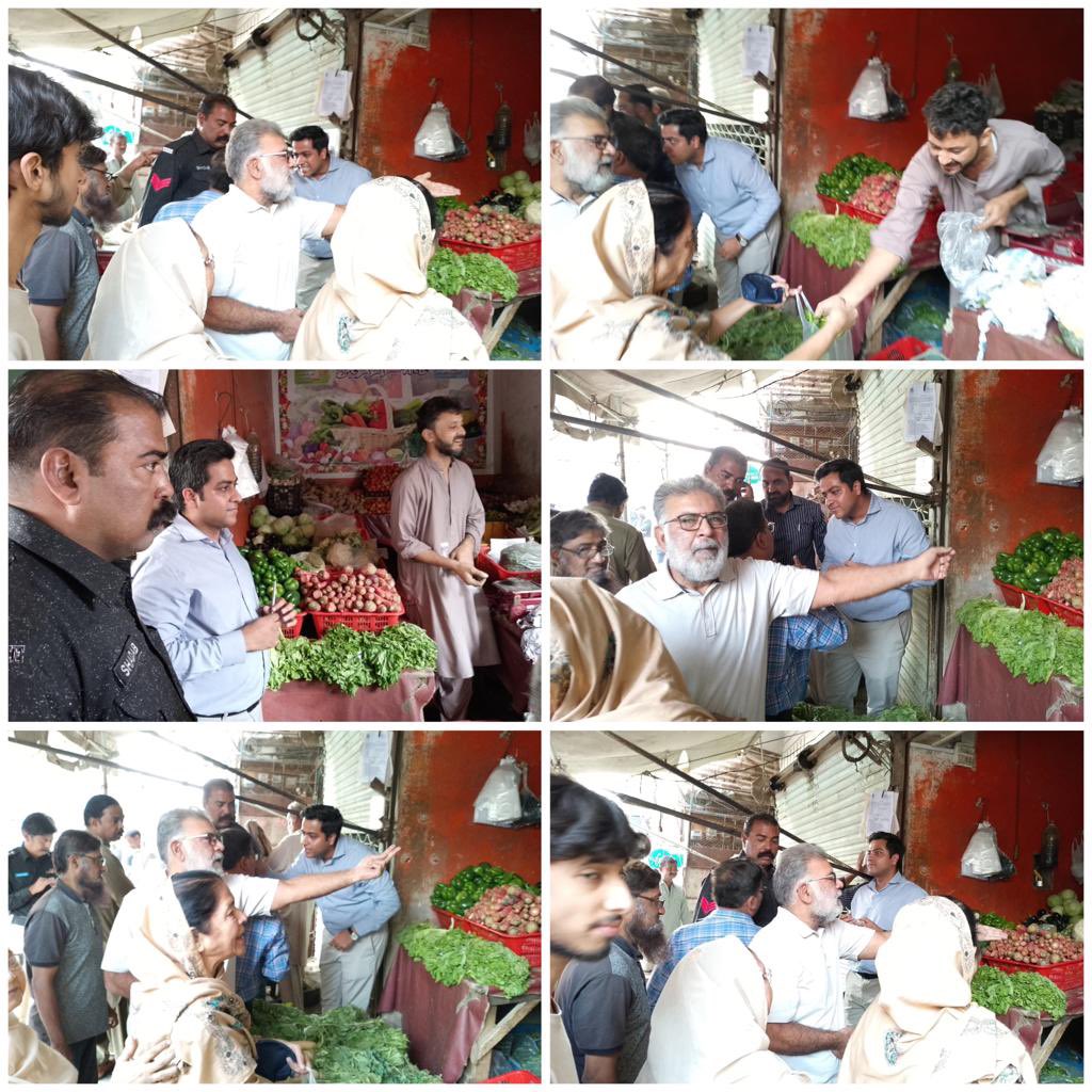 Assistant Commissioner Gulberg, Hassan Zafar conducted auction of vegetables at notified rates in Samnabad Market which attracted huge crowd from neighbouring areas.