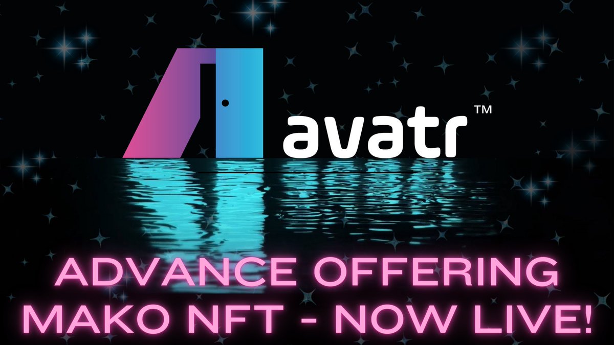 avatrdapp's tweet photo. The wait is over.. we are live! 
Time to MAKO move 🦈 

https://t.co/qUDwVPTgOw https://t.co/QEL1y0iCZ2