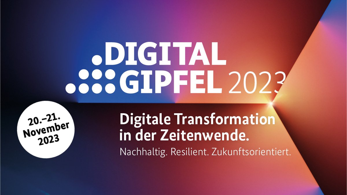 BMI_Bund's tweet photo. Am Montag und Dienstag findet in Jena der #DigitalGipfel 2023 der Bundesregierung statt - die zentrale Plattform zur Gestaltung des digitalen Aufbruchs.

Unser Thema: "Transformation gestalten - Daten intelligent nutzen"

Informationen zum Programm: https://t.co/INPaSgRWu0 https://t.co/JRcppvijOS