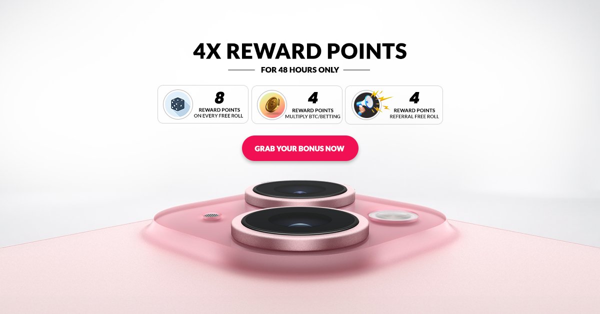 4X #RewardPoints (RP) Promo is LIVE!

Head to our #Rewards page to uncover an array of choices, from iPhones and Hardware Wallets to Gift Cards, Free BTC, and more.