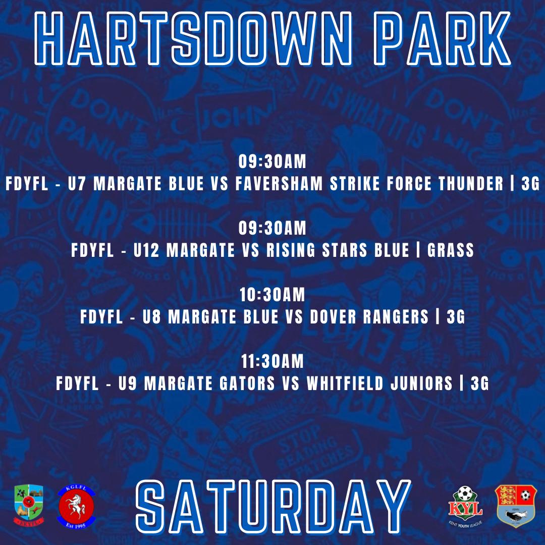 Margate_YouthFC's tweet photo. π₯ Weekend Fixtures π₯
This weekendβs home fixtures are released.
Good luck to all our teams playing this weekend.
#BestInField https://t.co/29Ep1XuI6Y