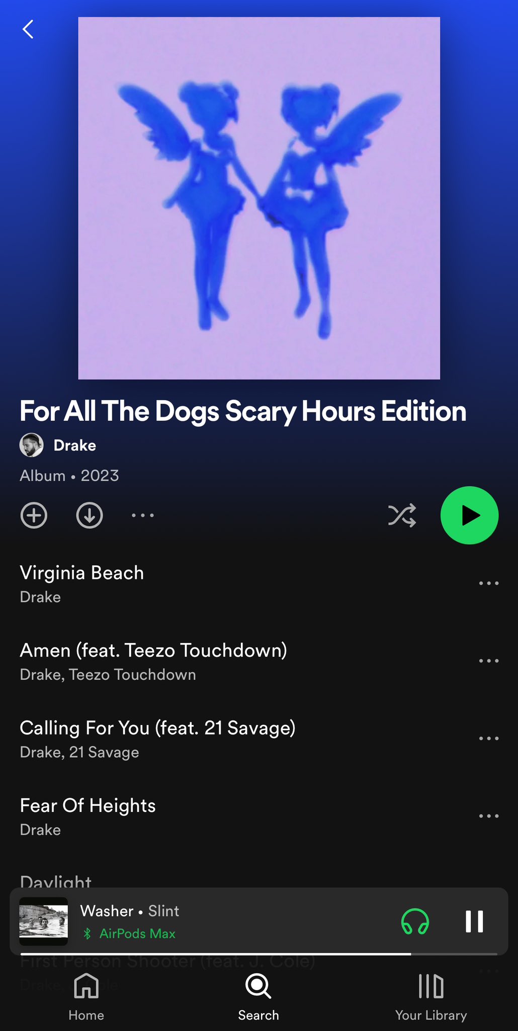 Drake - For All The Dogs Scary Hours Edition Lyrics and Tracklist