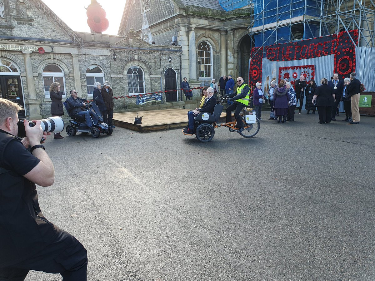 We're the centre of attention in Thetford today, where the community has come together to plan a rickshaw project for the town.