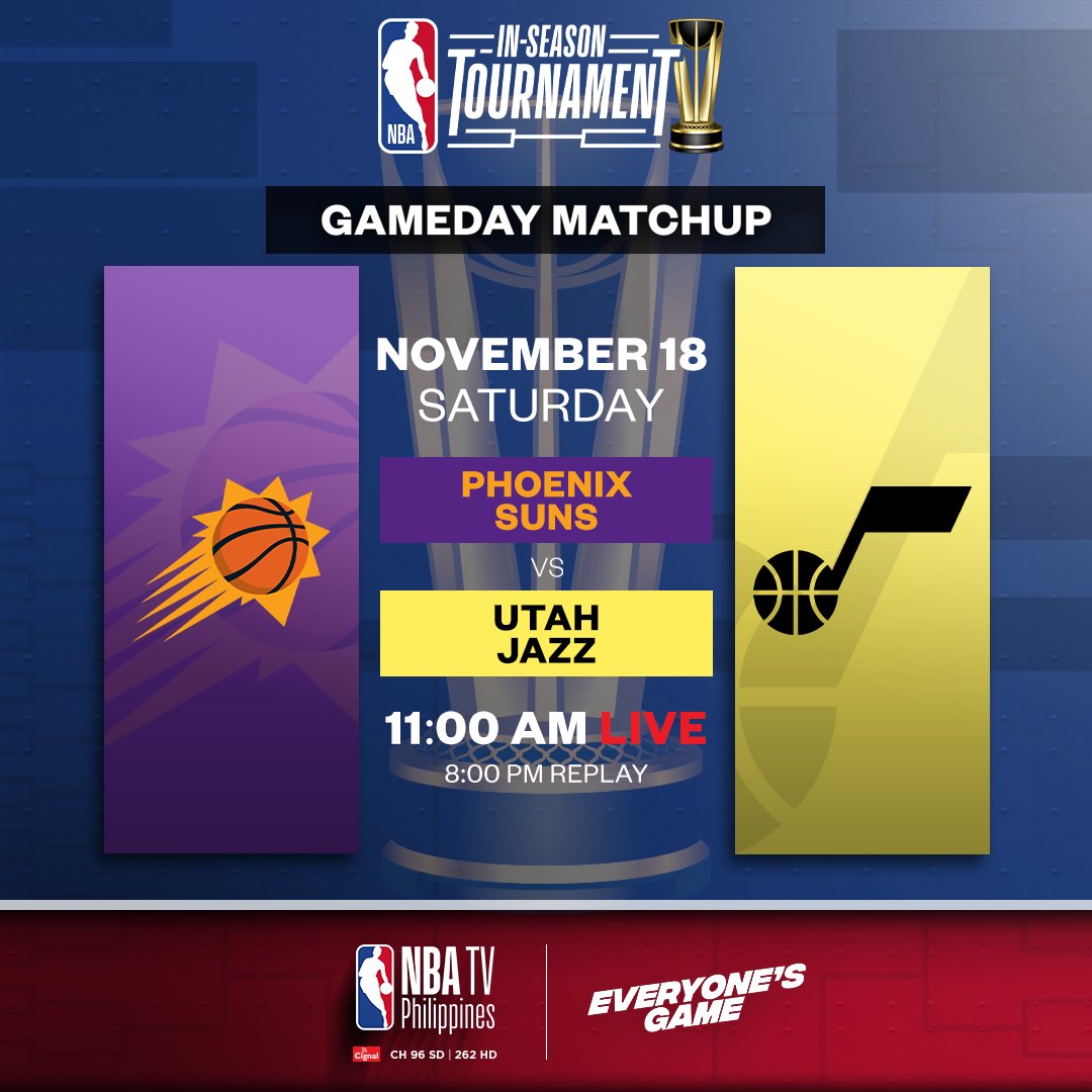 The tournament is IN(-Season) Can the Denver Nuggets stay undefeated in the In-Season Tournament, against the 1-1 New Orleans Pelicans? The Utah Jazz are faced with the same question, versus the 0-1 Phoenix Suns!