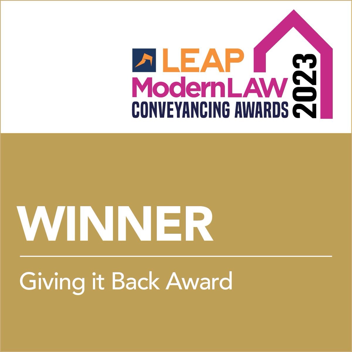 Happy Friday! We won TWO awards at the <a href="/LEAP4LawFirms/">LEAP UK&I</a>  <a href="/ModernLawMag/">Modern Law Magazine</a>  Conveyancing Awards.

🏆Conveyancing Firm of the Year - North of England

🏆Giving It Back Award

Well done to everyone shortlisted and all the other winners. It was a fab night! We're so proud of our team 😍