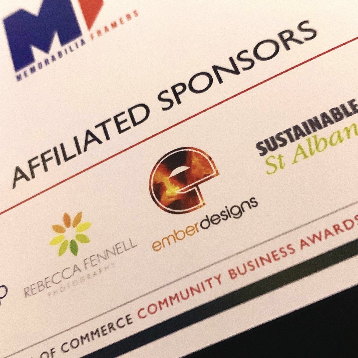 Another roaring success for the @StAlbansCOC last night at the Community Business Awards. Inspirational stories and amazing people. Winners one and all. Proud, as always, to play our part in the visual design and print elements for the event too.