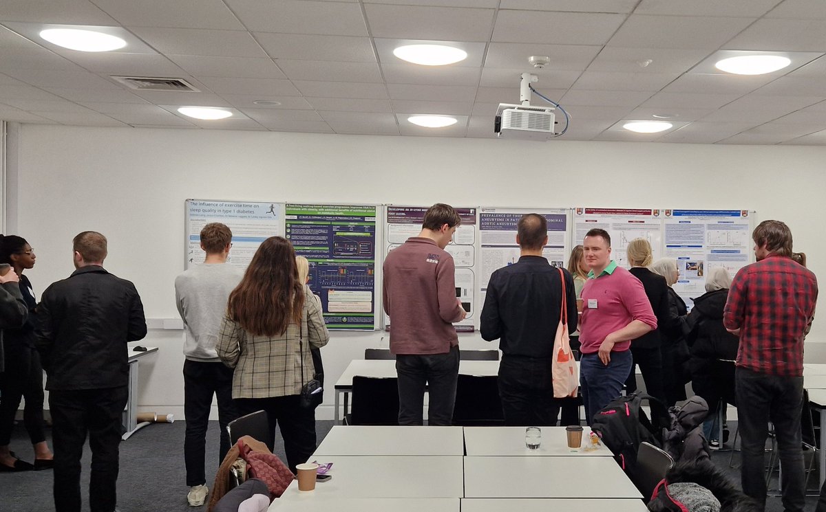 Delegates enjoying the poster session #ECLS2023 <a href="/MMU_Research/">Research & Innovation at Manchester Met</a> <a href="/MMU_LifeScience/">ManMet Life Sciences</a>