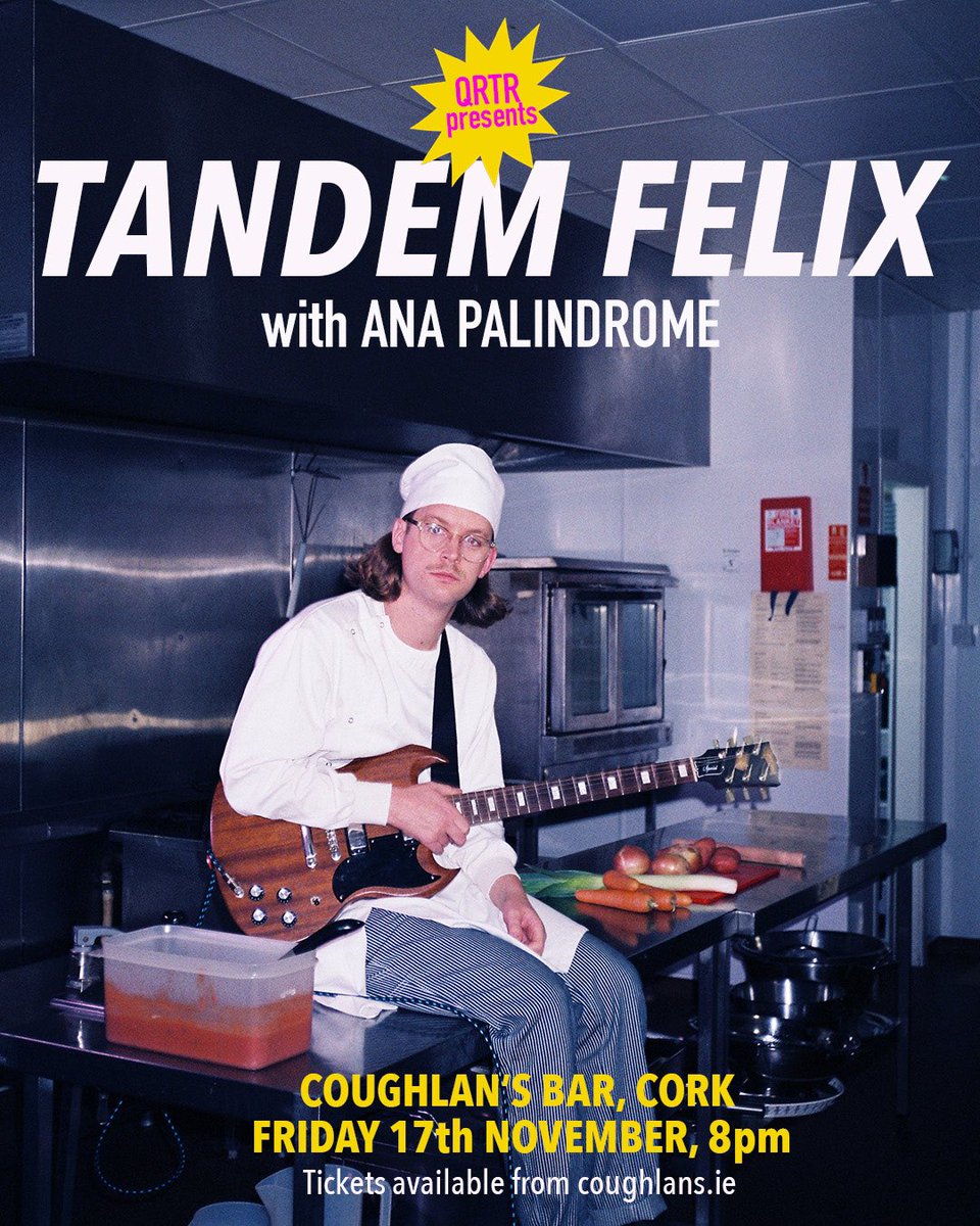 Big Friday Night Out! We can’t wait for @FelixTandem to with special guests Ana Palindrome tonight at @CoughlansLive 🎟 tickets available at coughlans.ie