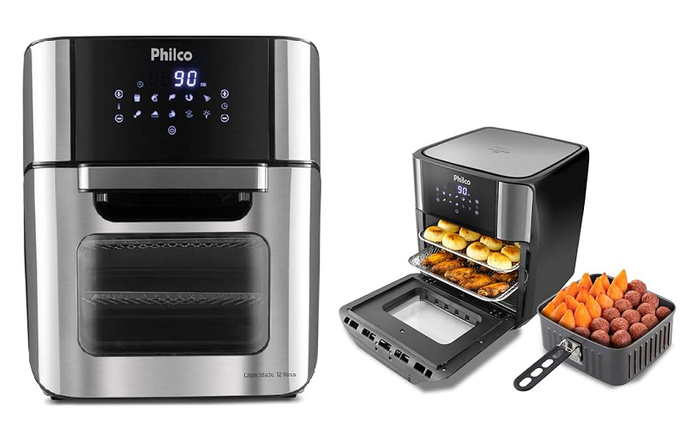 Fritadeira Philco Air Fryer Oven 12L PFR2200P – 127V