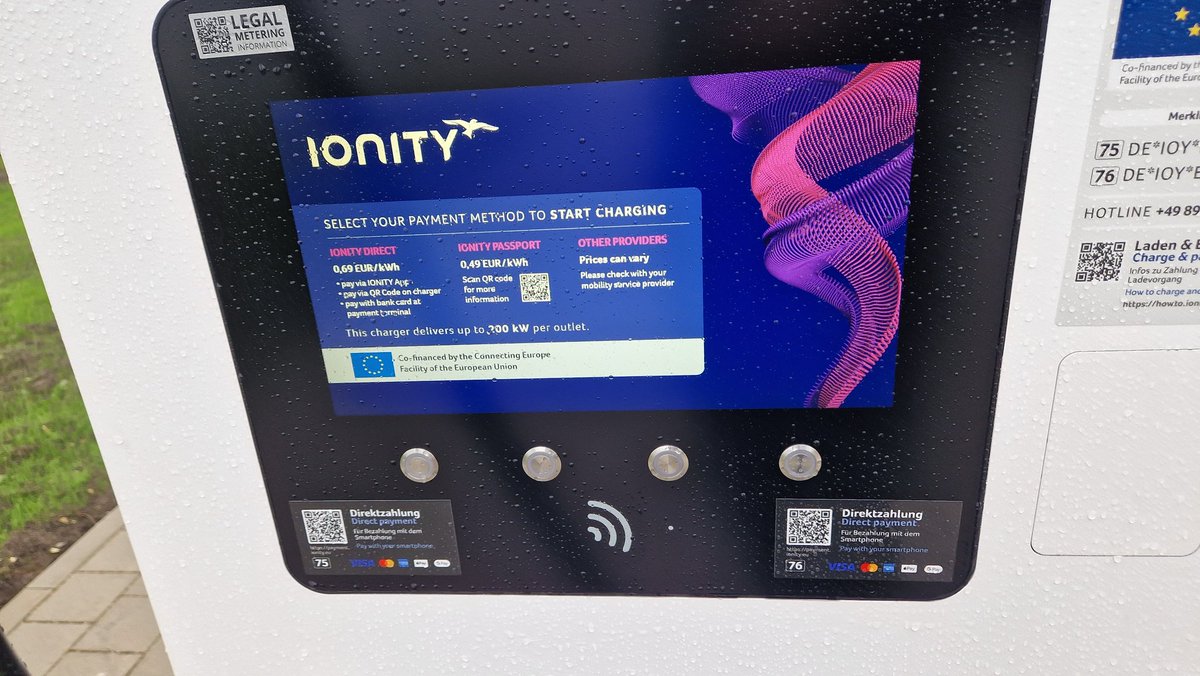 Ionity trennt die 400kW der Alpitronic wohl wirklich fest auf 2x 200kW. Sehr schade und nicht zukunftsfest mit den steigenden Ladeleistungen.
