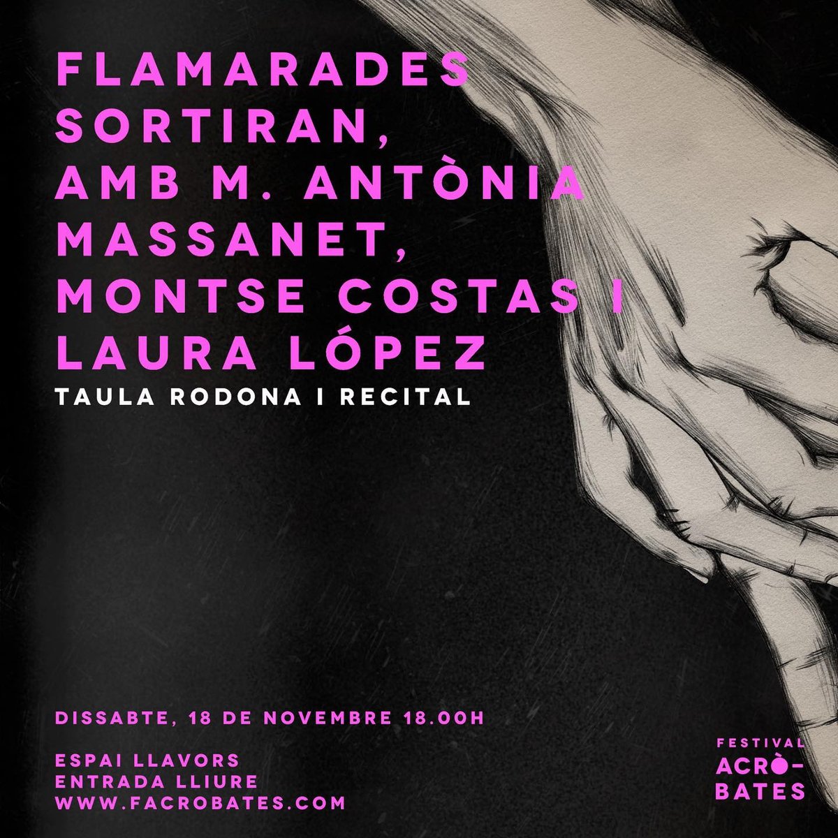 EspaiLlavors's tweet image. Demà, poesia i feminisme, de la mà del @facrobates en la presentació de "Flamarades sortiran. Antologia de poesia catalana feminista."  Entrada lliure!