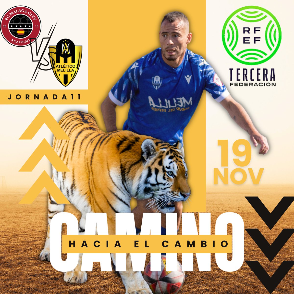🟡 PRÓXIMO PARTIDO ⚫️
🏆 Tercera RFEF  Jornada 11
✈️ @malagacityfc 🆚️ <a href="/ATmelilla/">ATLÉTICO MELILLA</a>
🏟 Estadio Enrique López Cuenca
🗓 19.Nov,23
⏰️ 13:00 h