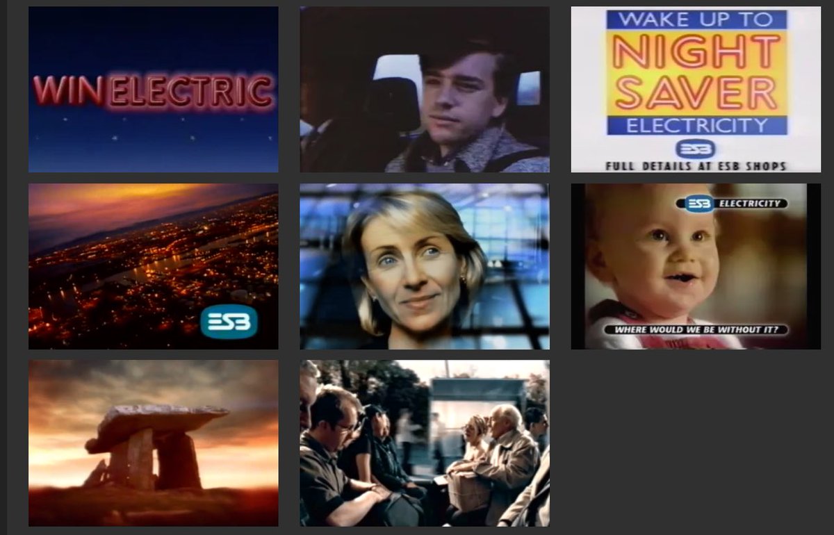 We recently digitised and uploaded a new set of ads to our online film archive 🎥 Including the first “Moving Eye” ad shot 26 years ago in November 1997 🗓️ #esb #FilmArchive #TVAds 

Find these and all of our archival ads at 
esbarchives.ie/film