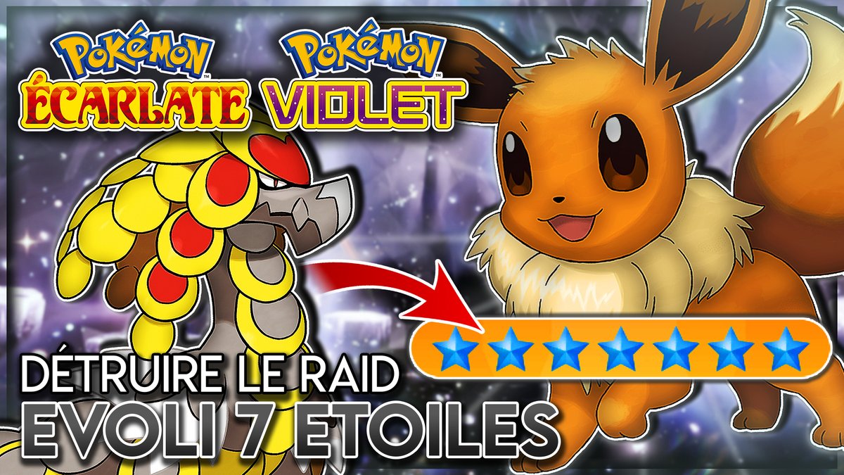 TheHolomovement's tweet photo. Le raid 7 étoiles de Évoli est enfin dispo sur Pokémon Écarlate et Pokémon Violet. Je vous donne toutes les infos sur ce nouveau raid et vous explique comment le vaincre facilement avec Ékaïser !
📽️ https://t.co/KWbKCkWzTi https://t.co/DYZMkUBMPG