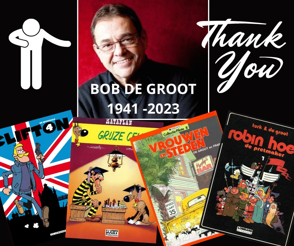 stripweb's tweet photo. #🆂🆃🆁🅸🅿🆆🅴🅱🅽🅸🅴🆄🆆🆂 BOB DE GROOT is één van de grote scenaristen van het tijdperk van Kuifje en is vandaag heen gegaan. Gelukkig blijven de talloze strips ons herinneren aan hem. Onze gedachten zijn bij zijn familie en vrienden. #bobdegroot https://t.co/fCesfQLI30