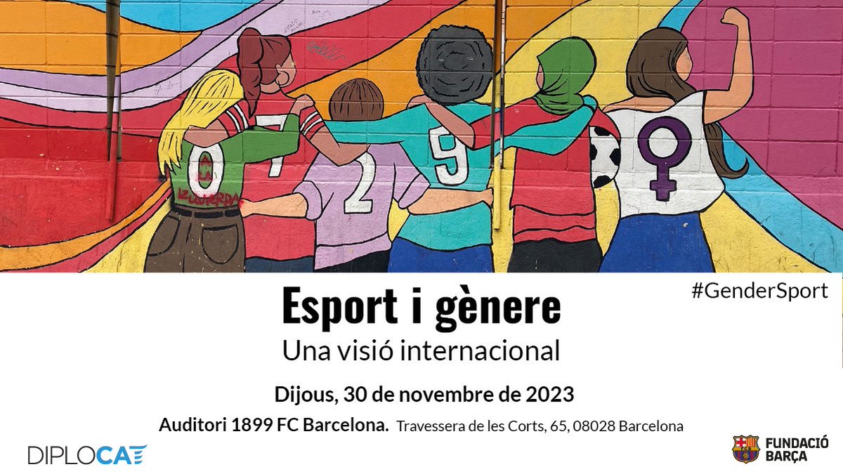 🔵🔴Vine a debatre sobre l’esport des d’una visió de gènere i com a element d’inclusió social! 🫱🏼‍🫲🏿Jornada coorganitzada amb la @FundacioFCB. 🗓️30 de novembre de 2023. 🕤9.30h. 📌Auditori 1899, Barcelona. 🔗Informació i inscripcions: diplocat.cat/ca/activitats/…