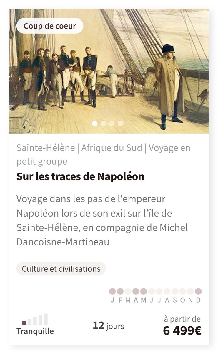 Que vous soyez fasciné par la vie de Napoléon 1er, simple passionné d’histoire, ou que le visionnage de #NapoleonLeFilm vous ait donné envie d’aller plus loin, que diriez-vous de partir sur les traces de ce personnage majeur de l’histoire de France ?
nomade-aventure.com/voyages/ou-par…