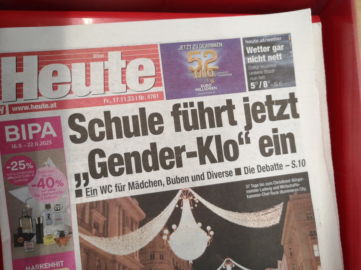 Der Boulevard ortet Debatte um ein "Gender-Klo" in einer Schule, das von Kids aller Geschlechter genutzt werden kann. Oder, wie man es in jeder anderen Situation nennen würde, wenn kein Maxerl an der Tür pickt: ein Klo.