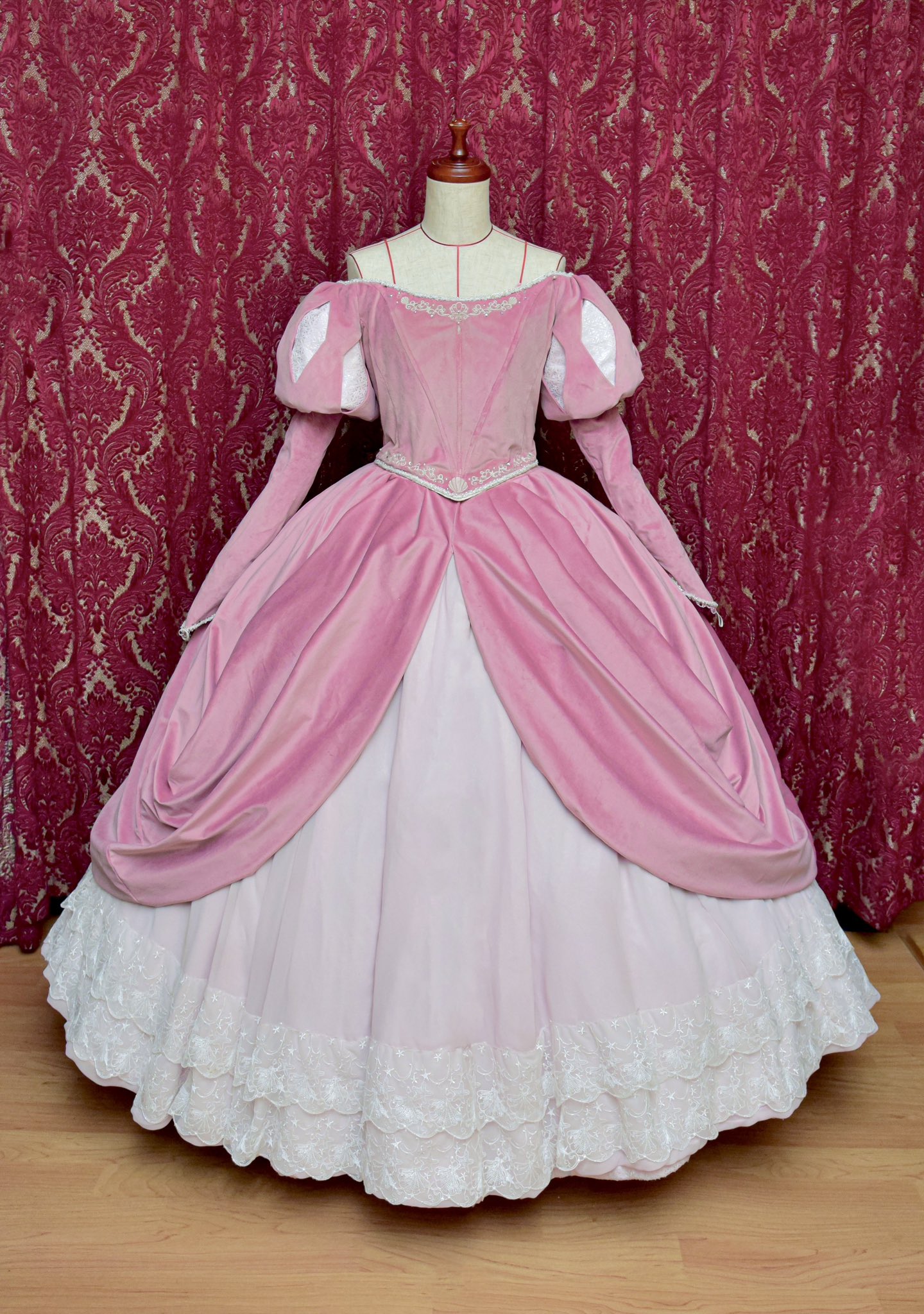 カミスキードレス アリエル ピンクドレス ウィッグ付き】アリエル カミ