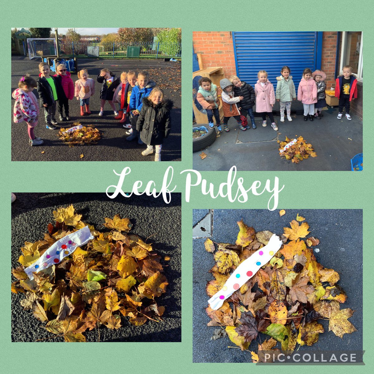 Our nursery children had great fun searching for leaves to make a ‘leaf Pudsey’, and as you can see, they were very proud of their creations!
#BBCCiN #pudsey #community #workingtogether 💙