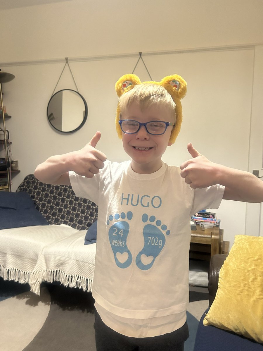 Happy #WorldPrematurityDay2023 ! Today Hugo is going to tell all his classmates about his experiences being born at 24 weeks - he is our little superstar! #WorldPrematurityDay #NICU Thank you to all who helped him on his journey @MFT_SaintMarys @HeartCentreAld1 @AlderHeySurgery