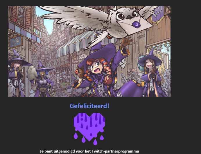 OMG OMG I JUST GOT A EMAIL IM DED A  I'm now a twitch partner what the hecie thank you all ! I'm vibrating out of uber excitement.
#Vtubers #partner #twitchstreamer 
 
Guess who now has a shiny badge !!!!!!