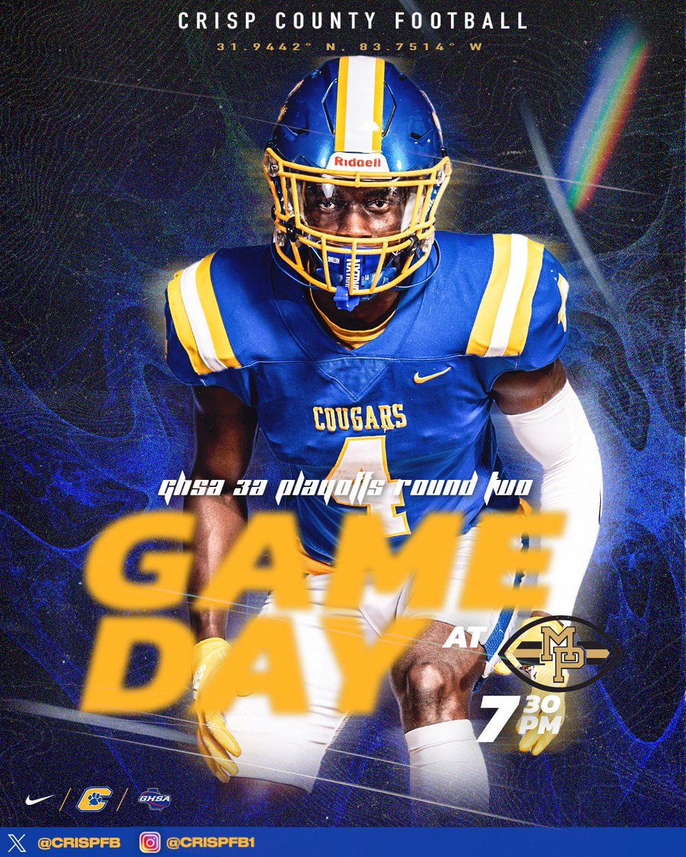 IT’S GAMEDAY‼️ 
💪🏾😤🐾

🆚 <a href="/MPHSFootball/">Mary Persons Football</a> 
🗓 Nov 17
⏰ 730 PM
🏟️ Mitchell Field at Dan Pitts Stadium 
📍25 Brooklyn Ave, Forsyth 31029
🔗 gofan.co

#CHOOSETOBEGREAT