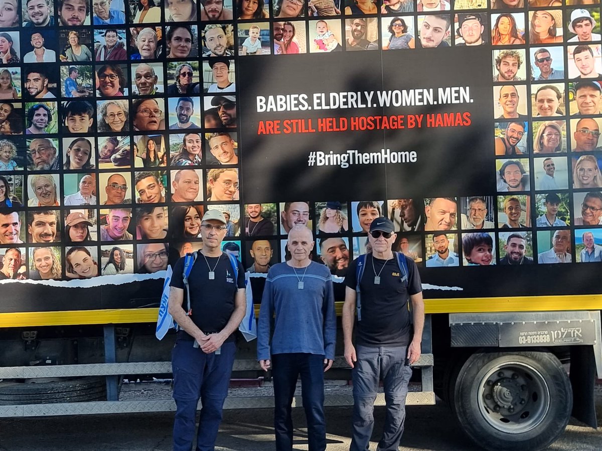 This morning, the Hebrew University leadership marched in solidarity for the return of the hostages.

Prof. Asher Cohen, the president of the university, Prof. Tamir Shafer, Rector, and Yishai Fraenkel, the CEO of the university joined the march from the Latrun junction  and