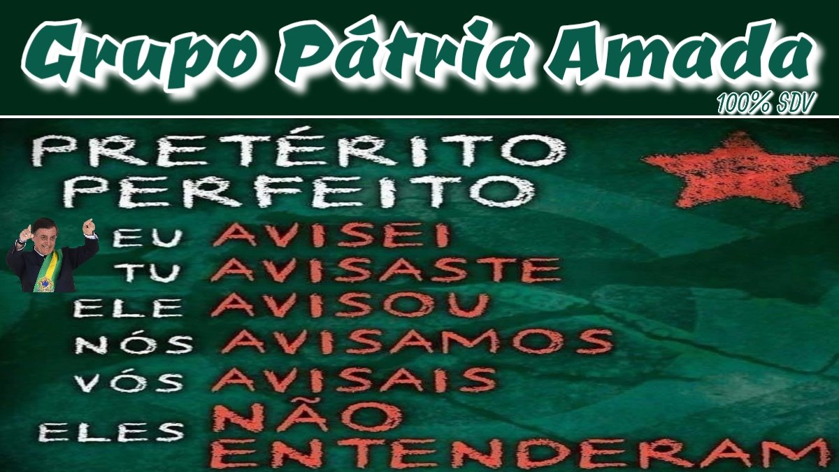 GRUPO PÁTRIA AMADA🇧🇷💯%SDV‼
@abelinha2022 🐝
<a href="/ACSR2563/">ACSR22</a>
<a href="/AjscSoares/">ⒿⒶⓇⒷⒶⓈ A+ 🇧🇷</a>
<a href="/andrepiedade1/">Golden News</a>
<a href="/Angelfa43/">Angel 🇧🇷 ❤🖤</a>
<a href="/Boanergis7/">Thiagoboanerge🍊</a>
@brasilnamatrix
<a href="/JooBras33766997/">Jean Ricardo Lima</a>
<a href="/lilianbscosta22/">Lilian Costa</a>
<a href="/MadalenaBarret7/">Madalena Barreto</a>
<a href="/martinessf/">Martines 🇧🇷🇺🇸🇮🇱💚</a>
@Mcmlxxxivbr
@MondimIracema
<a href="/OrdemPr/">Bolsonarista22</a>
<a href="/souza4791/">Marcio Barreiros</a>
@Vania_patriota_
#GRUPOPATRIAAMADA